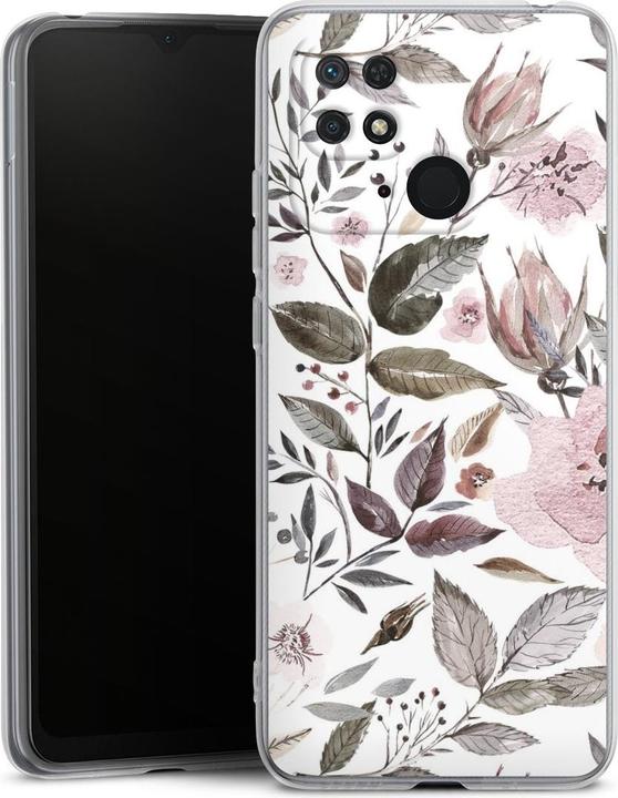 Produktbild DeinDesign Silikon Hülle für Xiaomi Redmi 10C Handyhülle Case Smartphone Schutzhülle Blumen Pastell (Xiaomi Redmi 10C)