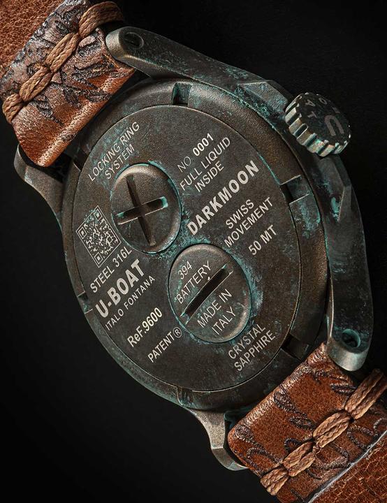 Produktbild U-Boat 9600/A Herrenuhr Darkmoon Unico 45mm 50M (Swiss Made, 44 mm)