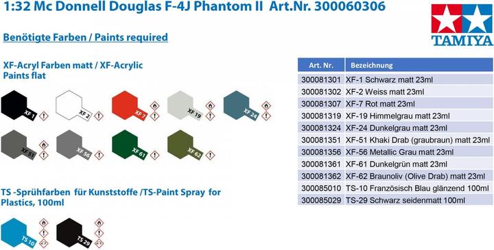 Produktbild Tamiya Phantom II F-4J Navy