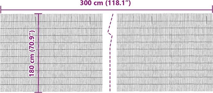 Produktbild vidaXL Bambus Sichtschutzzaun