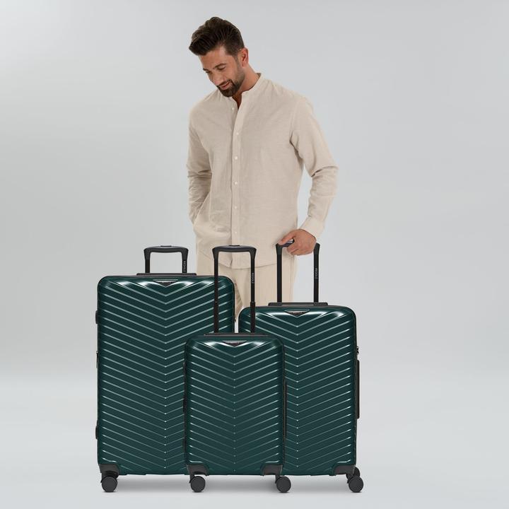 Actual product image Redolz Essentials 18 4 Rollen Kofferset 3-teilig mit Dehnfalte (226 l)