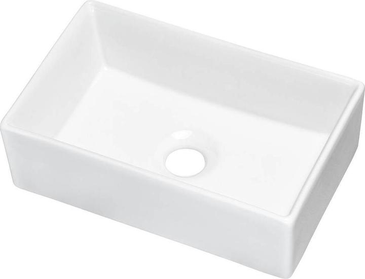 Produktbild En.Casa Waschtisch Skelbolu 50x71x40 cm Eicheoptik/Schwarz