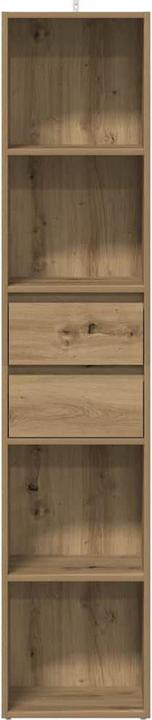 Actual product image vidaXL Bücherregal Artisan-Eiche 36x30x171 cm Holzwerkstoff Bücherschrank (36 x 30 x 171 cm)