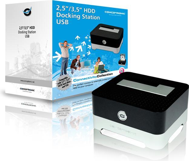 Actual product image Conceptronic Chddock (USB-A, 1 portion)