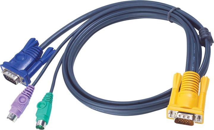 Actual product image Aten 2L-5203P PS/2 cable set to KVM switch, 3m