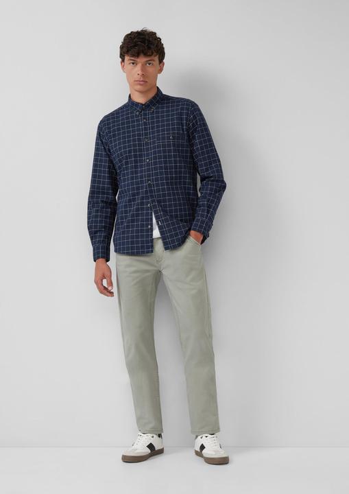 Immagine prodotto s.Oliver Hemd Regular Fit: Karo-Hemd aus Baumwolle mit Button-Down-Kragen (M)
