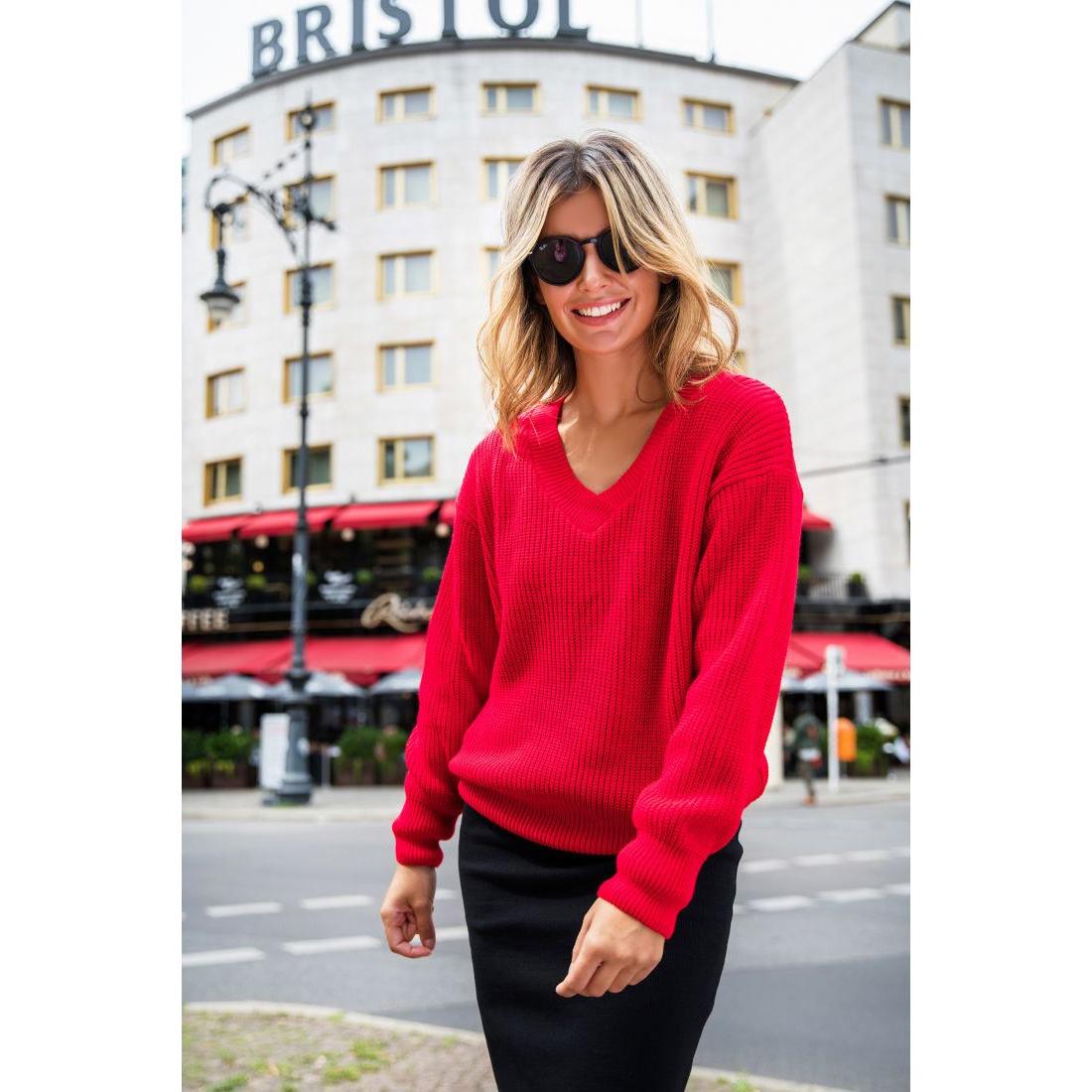 Thumbnail - Be Wear, Damen, Pullover, 946186, Rot, (M)