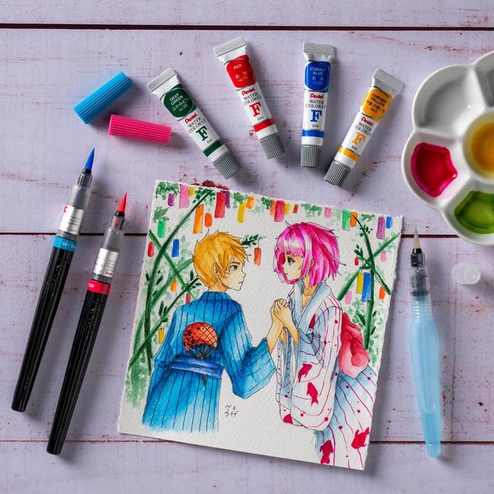 Image du produit Pentel Stylo pinceau Couleur Pinceau rouge (1 x)