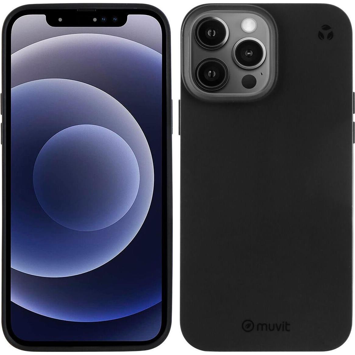 Muvit Per Cambiare Recycletek Souple Noir Iphone 13 Pro Max (Apple iPhone 13 Pro Max), Cover smartphone, Nero