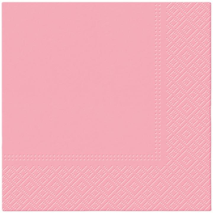 PAW NAPKINS PAPER UNICOLO ROSA 33X33CM 20PCS (20 Stk., 33 x 33 cm)