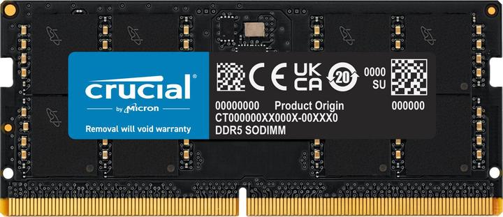 Crucial Soram D5 5200 (1 x 32GB, 5200 MHz, DDR5 RAM, SO-DIMM)