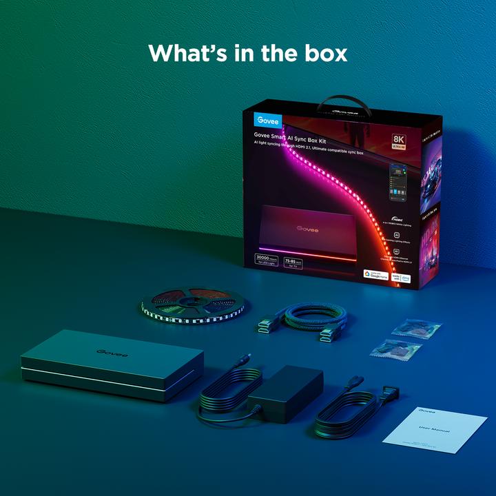 Immagine prodotto Govee AI Sync Box Kit 55-65 (RGBIC, 27.50 cm, Interno)