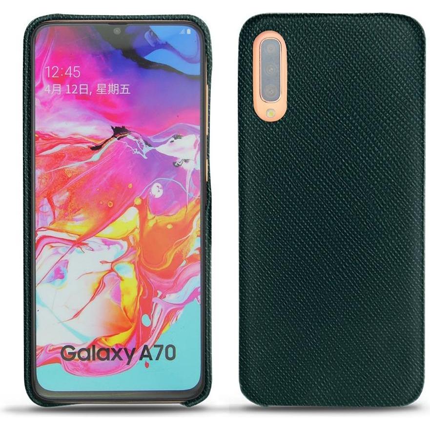 Thumbnail - Noreve Lederschutzhülle (Samsung Galaxy A70), Smartphone Hülle, Grün
