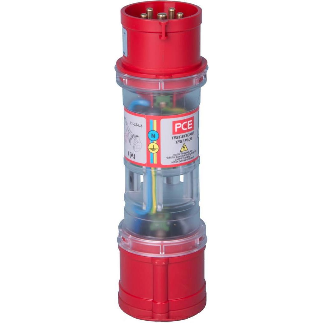 PCE, Steckdose, 9434251 Strommessstecker m.Drehfeldanz. 32A IP44