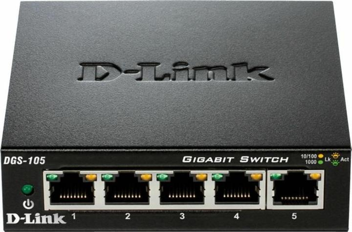 Actual product image D-Link DGS-105GL 5GE switch in retail stores (5 ports)