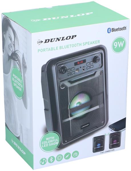 Actual product image Dunlop Speaker BT TWS 9W PP Black (3 h)