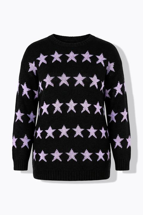 Produktbild Angel of Style Long-Pullover, oversized, Sterne, Ballon-Langarm (52)