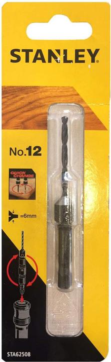 Actual product image Stanley SUPER-LOK centre drill 3.0 mm with depth stop Length 80mm (3 millimetres)
