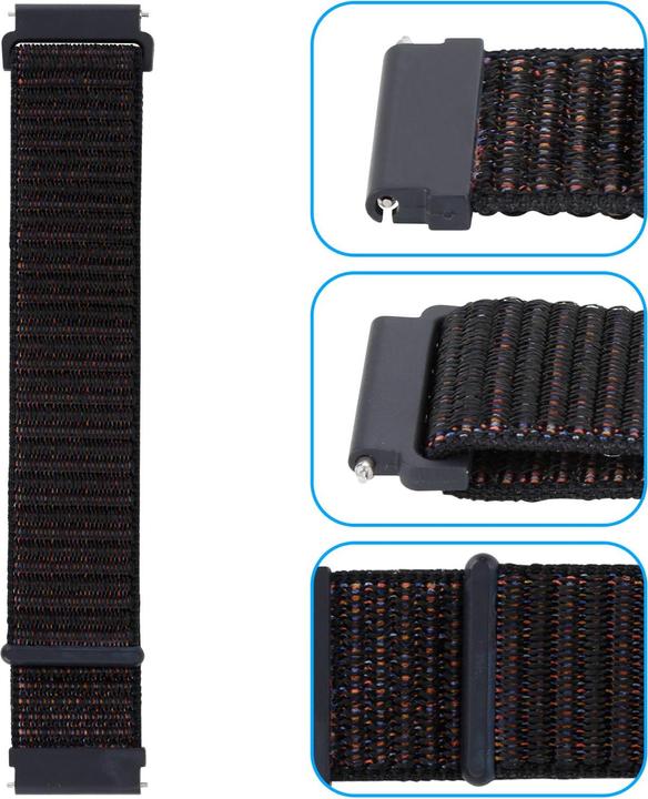 Image du produit Cadorabo Bracelet pour Samsung Galaxy Gear (22 mm, Nylon)