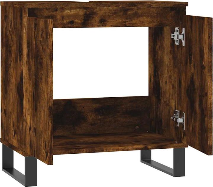 Immagine prodotto vidaXL Badschrank Räuchereiche 58x33x60 cm Holzwerkstoff (58 x 33 x 60 cm)