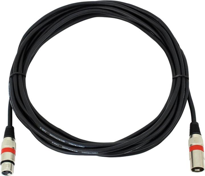Produktbild Omnitronic XLR Kabel 3pol 7,5m sw/rt (7.50 m, XLR)