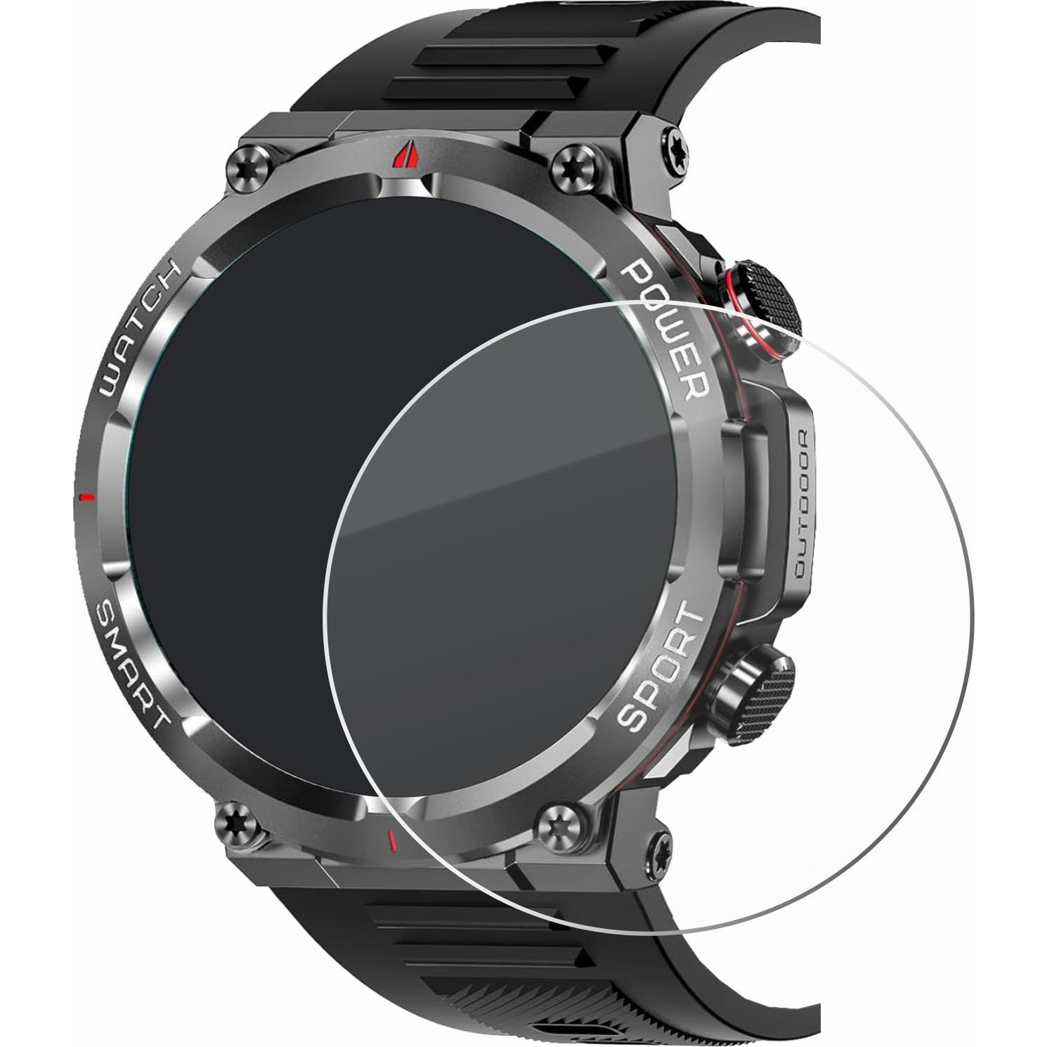 Thumbnail - Savvies Panzerglas Schutzglas Displayschutz, Smartwatch Schutzfolie, Transparent
