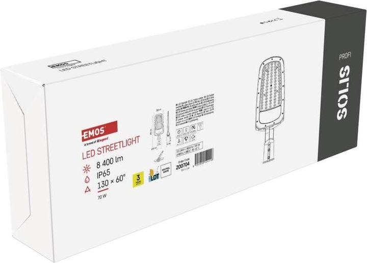 Produktbild Emos LED-Aussenleuchte SOLIS 70W, 8400 lm, neutralweiss (8400 lm, IP65)