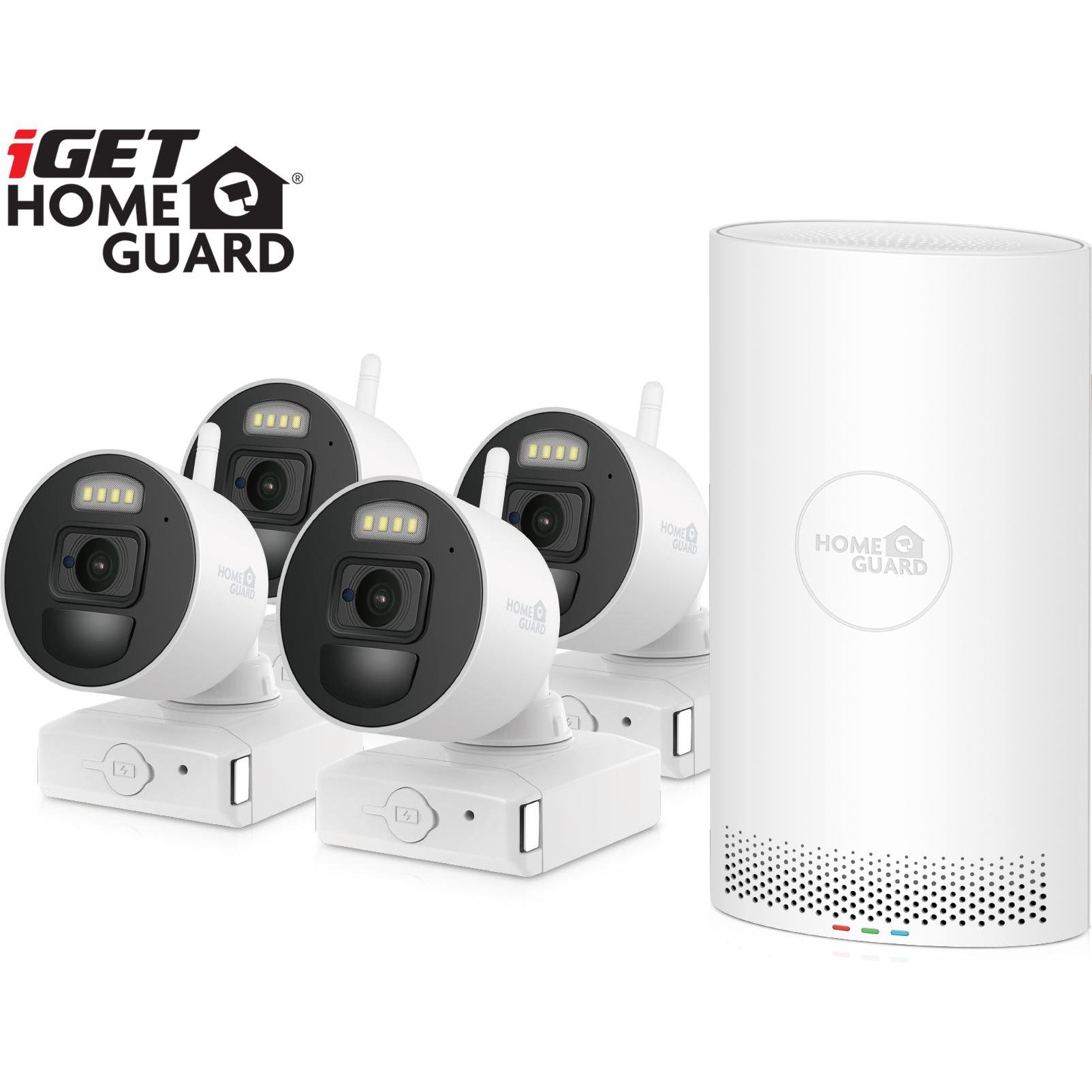 iGet HGNVK88004P video surveillance kit Wired & Wireless 8 channels (1920 x 1080 Pixels), Netzwerkkamera, Weiss