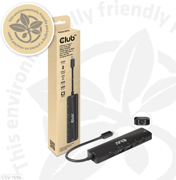 Actual product image Club 3D CSV-1596 (USB-C, 5 ports)