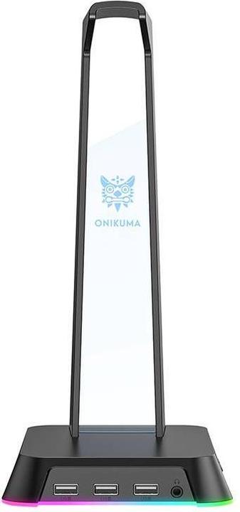 Produktbild Onikuma Stojak na słuchawki z podświetleniem RGB ST2 czarny