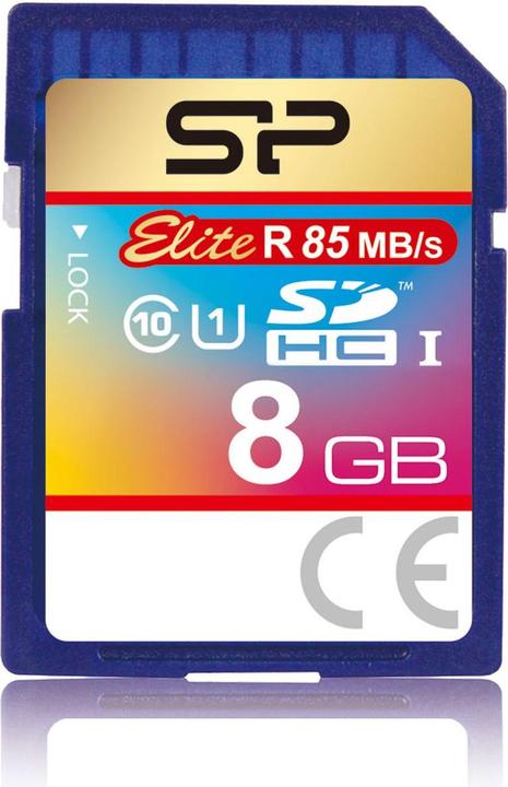 Actual product image Silicon Power Elite UHS-I 8GB SDHC 85/10 MBs (8 GB, SDHC, U1, UHS-I)