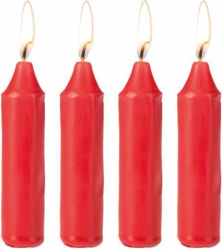 Produktbild Adventskerze 10cm Ø2,2cm rot 4 Pack (4 Stk.)