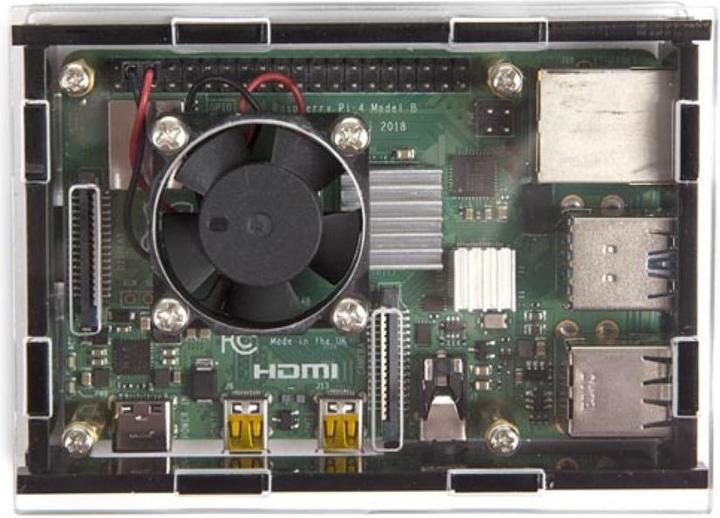 Actual product image Whadda Case Transparent Case For Raspberry PI 4