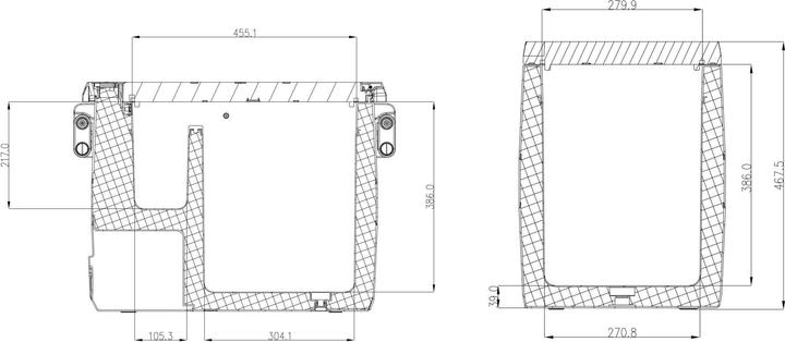 Actual product image Koor Kompressor-Kühlbox ARC 40 L, Stromversorgung (40 l)