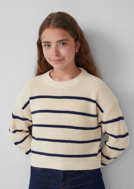 Produktbild s.Oliver Strickpullover Verkürzter Pullover im Boxy-Schnitt (170, 176)