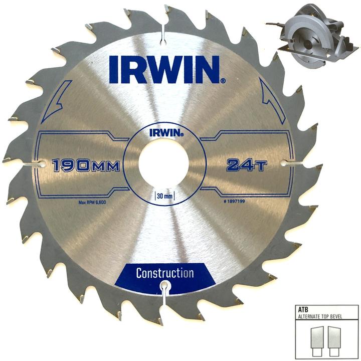 Produktbild Irwin IRW1897196 180 x 30 mm 36Teeth Kreissägeblatt mit ATB Mahlgrössen Zahn