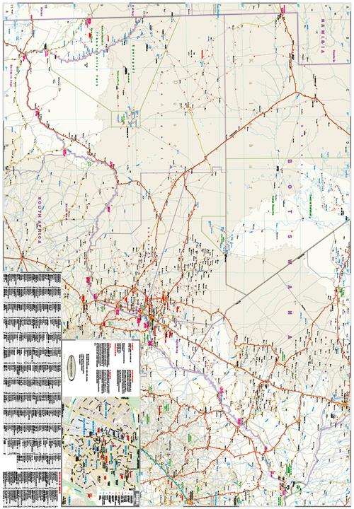 Actual product image Map Botswana 1 : 1.000.000 1000000