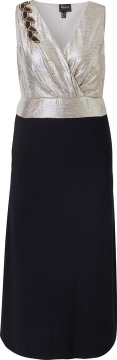 Immagine prodotto Ulla Popken Maxi abito dal taglio smanicato con glitter, ricami e scollo a V (54)