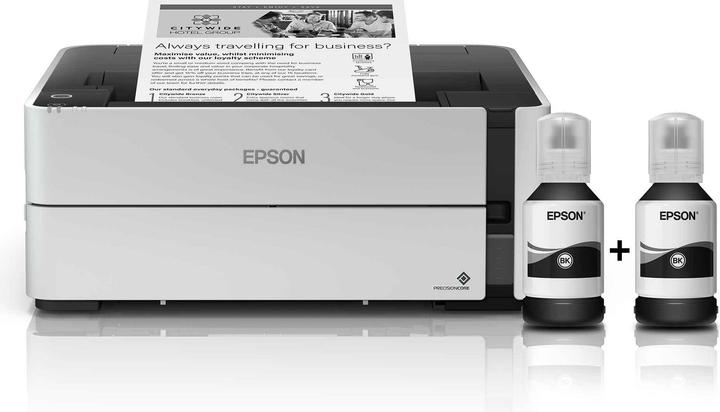 Actual product image Epson EcoTank M1170 - 1200 x 2400 DPI - 1 - A4 - 39 pages per minute - dual print - (Ink tank, Black and white)