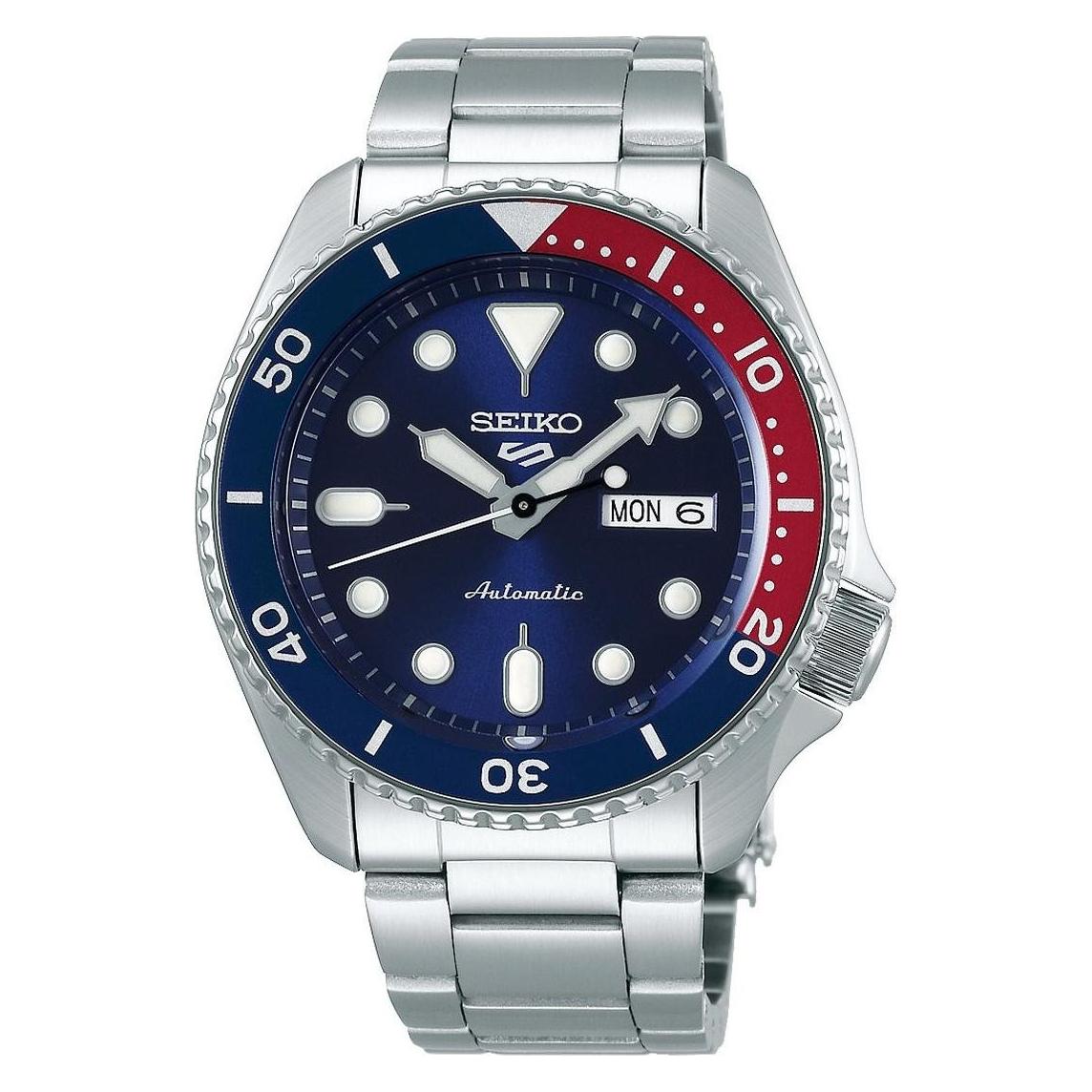 Seiko, Armbanduhr, 5 Sports, Silber, (Analoguhr, 43 mm)