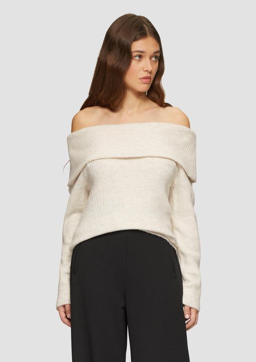 Image du produit S.Oliver Strickpullover Rippstrickpullover mit Offshoulder-Ausschnitt (XL)
