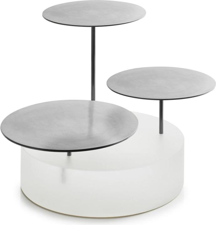 Immagine prodotto Mealplak Blocco di ghiaccio con 3 vassoi rotondo D21cm bianco/argento