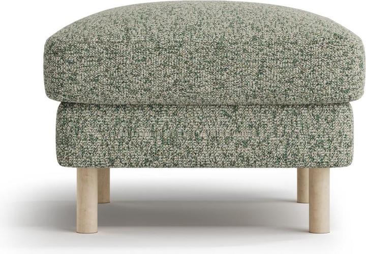 Actual product image Micadoni Pouf, "Eden", 1 Seat, Moss Green Melange, 64x64x49 Made in Europe