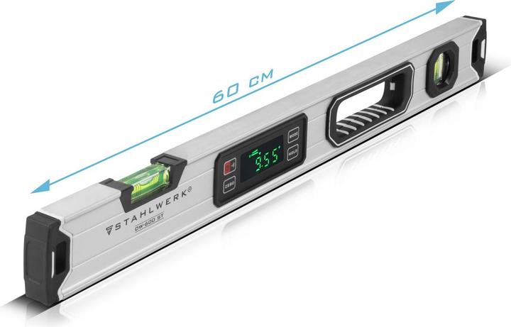 Actual product image Stahlwerk Digital spirit level DW-600 ST made of aluminium with 600 mm length (60 cm)