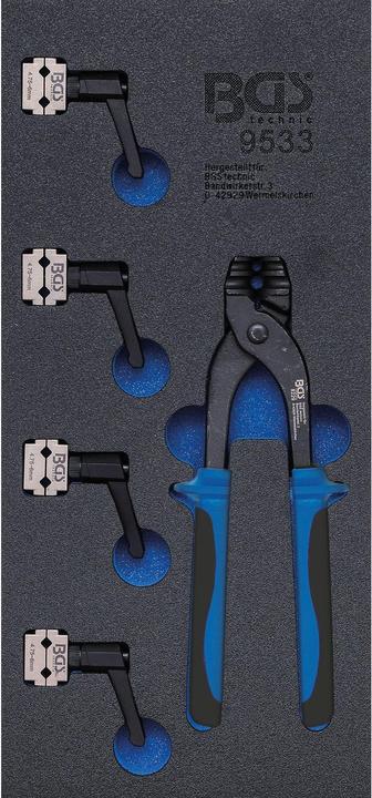 Produktbild BGS Werkstattwageneinlage 1/3: Rohrbiegegerät- und Bremsleitungsklemmen-Satz 4,75 + 6 mm