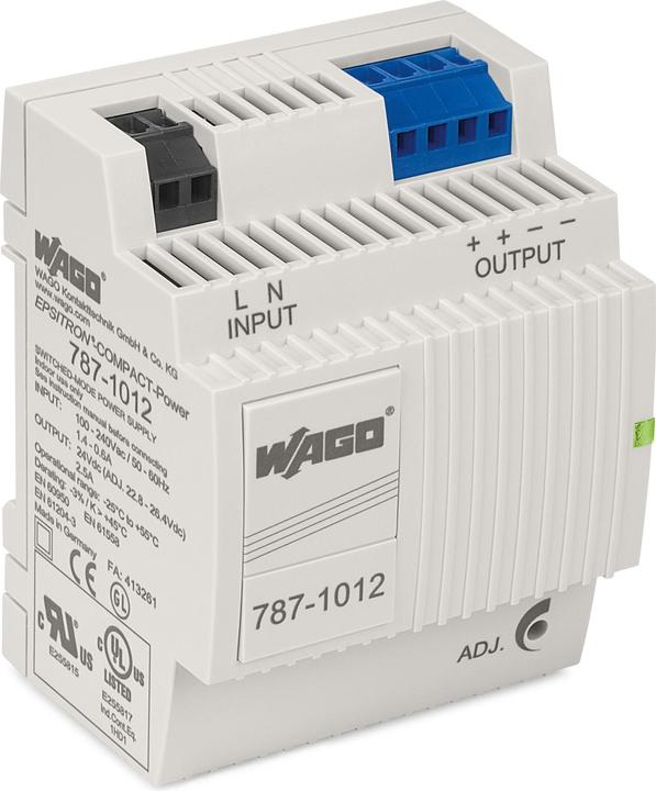 Actual product image Wago DIN rail power supply (DIN rail