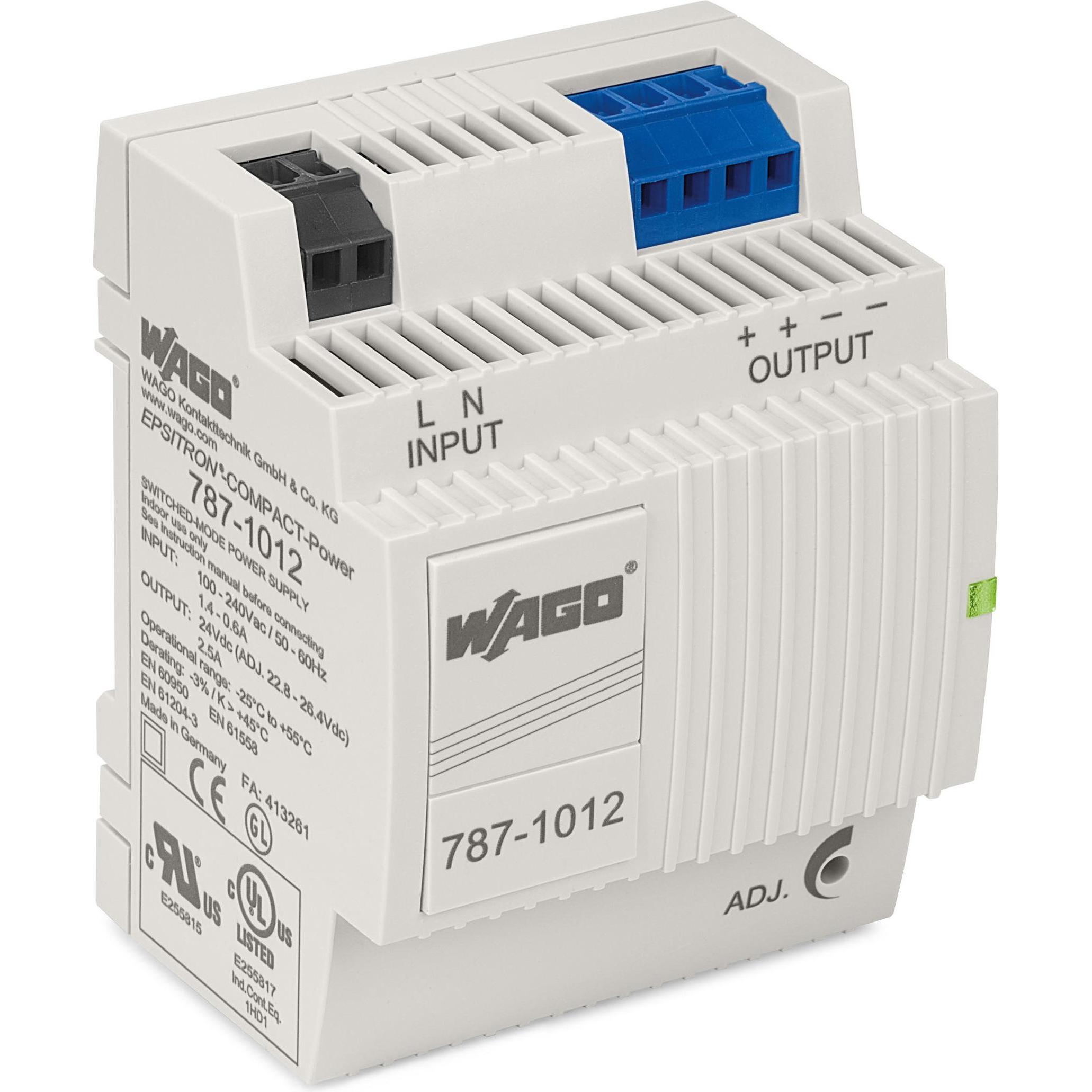 Wago, Systemstromversorgung, Hutschienen-Netzteil (DIN-Rail