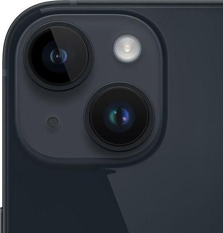 Produktbild Re!commerce iPhone 14 (128 GB, Midnight, Schwarz, 6.10", 12 Mpx, SIM + eSIM, A / Wie neu)