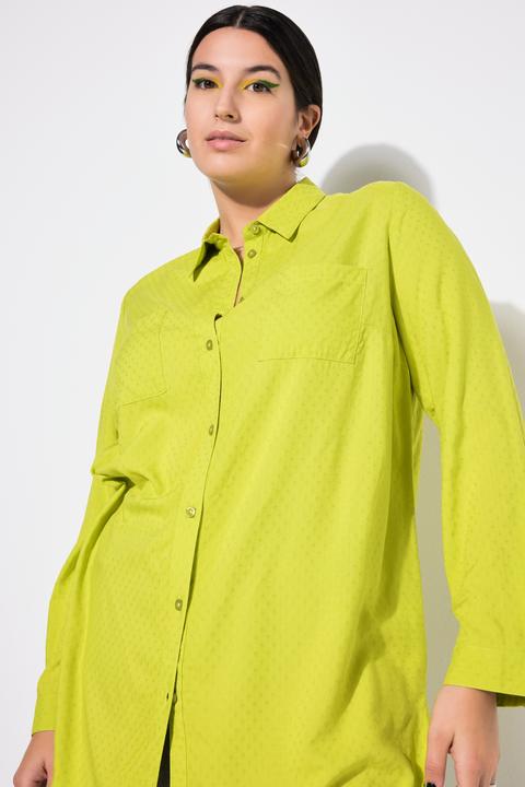 Actual product image Studio Untold Textured Long Sleeve Button Down Tunic Shirt (54)