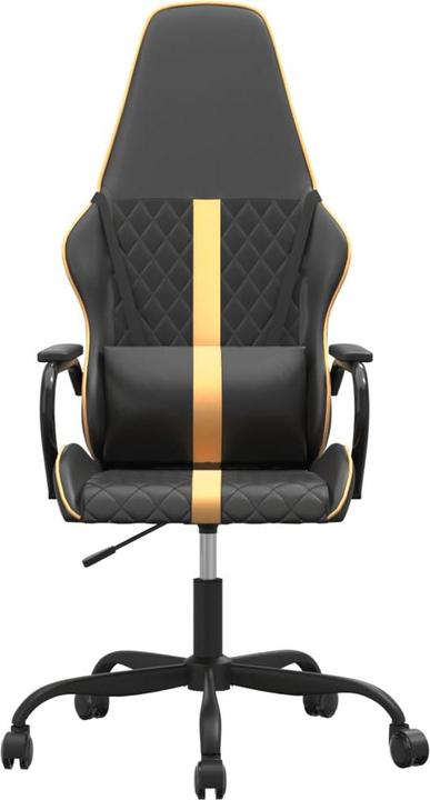 Produktbild VidaXL Gaming-Stuhl mit Massagefunktion Gold und Schwarz